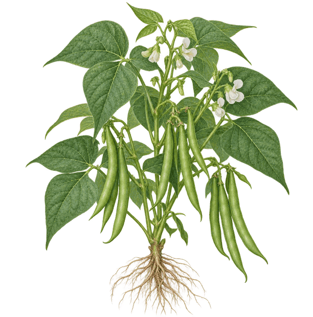 Ilustracja botaniczna: Fasola