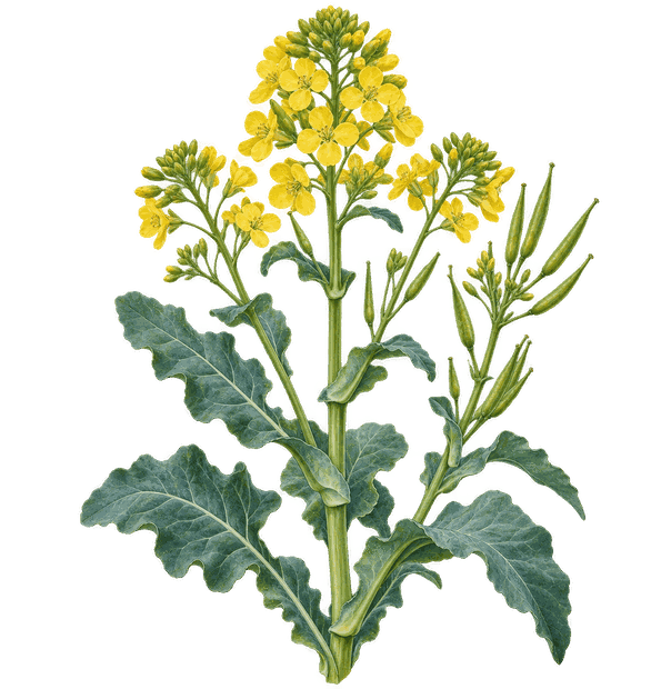 Ilustracja botaniczna: Rzepak ozimy