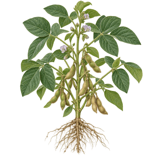 Ilustracja botaniczna: Soja