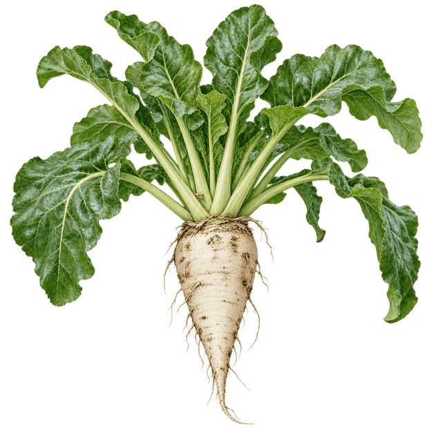 Ilustracja botaniczna: Burak cukrowy i pastewny