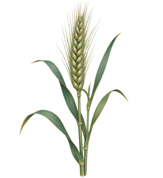 Ilustracja botaniczna: Pszenżyto ozime