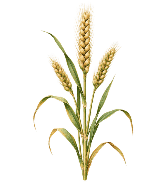 Ilustracja botaniczna: Pszenica ozima